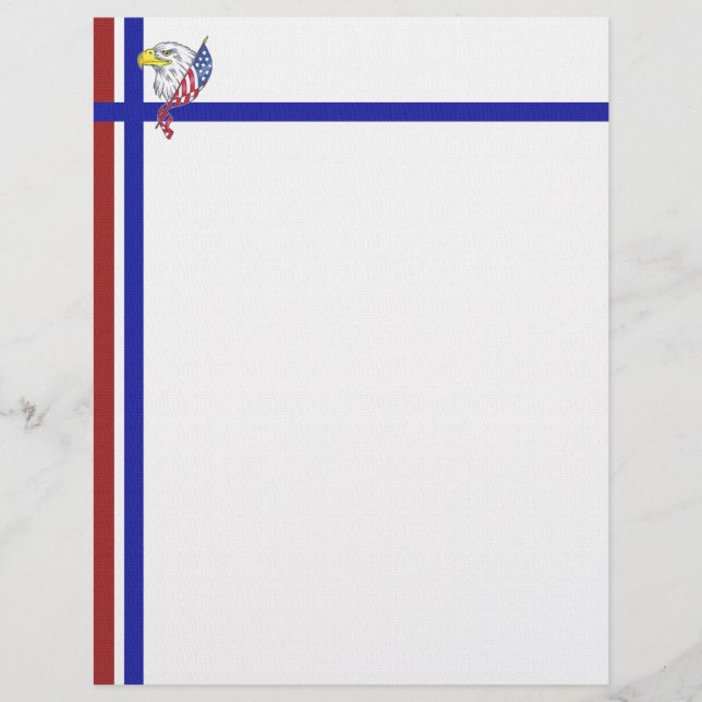 Blanc rouge et bleu avec aigle (Devant)