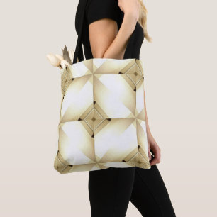 Blanc sur Sac fourre-tout Abstrait blanc