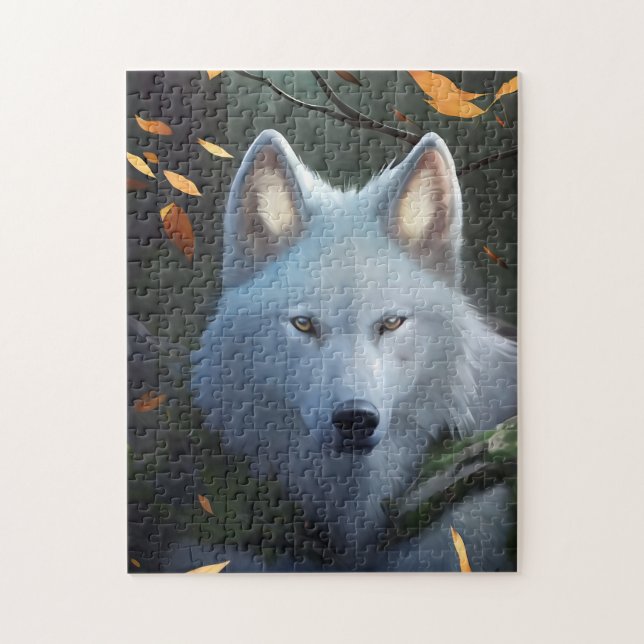 BLANC WOLF ART JIGSAW PUZZLE (Vertical)