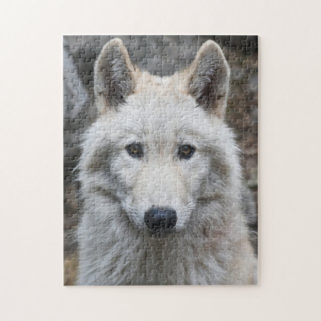 BLANC WOLF JIGSAW PUZZLE CHALLENGING (Vertical)