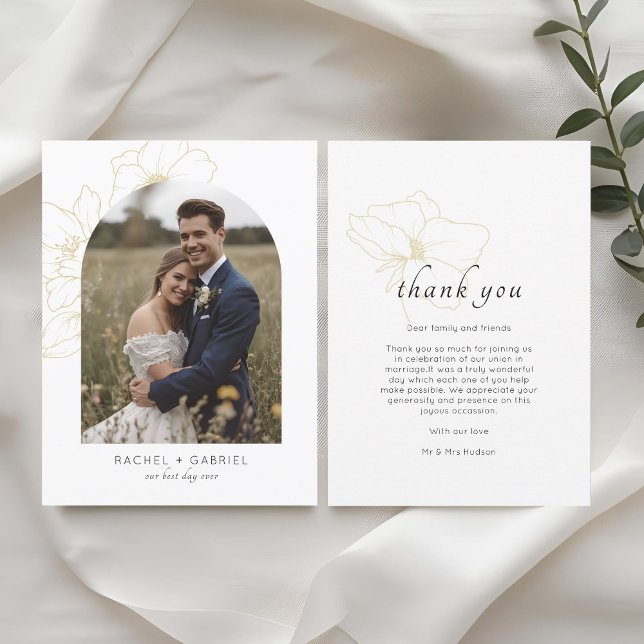 BLANCHE | Boho Merci or Mariage Floral (Créateur téléchargé)
