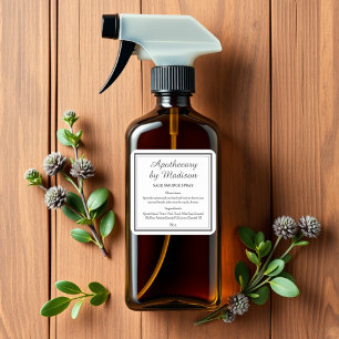 BLANCHE Sage Smudge Spray Étiquettes de bouteill