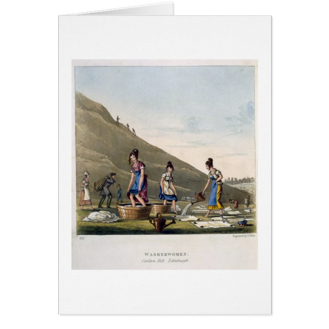 Blanchisseuses, colline de Calton, Edimbourg, (Devant)