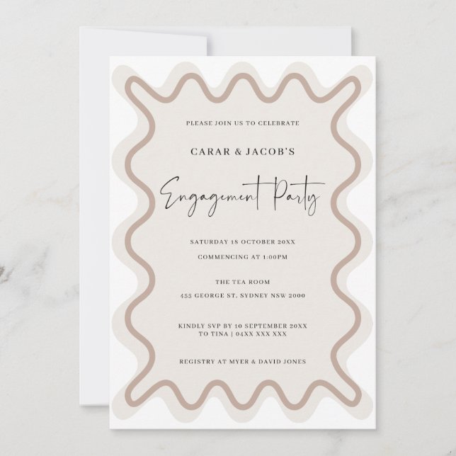 Blancs Beige Mission Invitation (Devant)