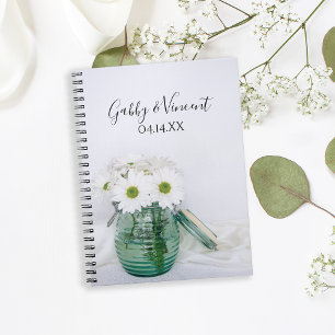 Blancs en Bleu Jar Vase Mariage livre d'hôtes