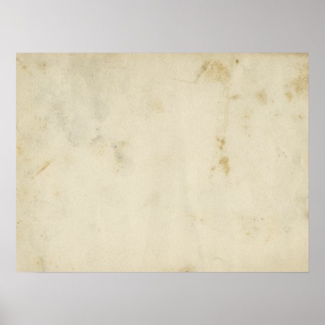 Blank Antique Aged Paper Poster (Devant)