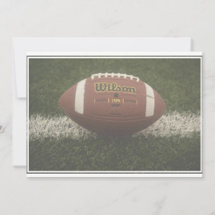 Blank Football Invitation