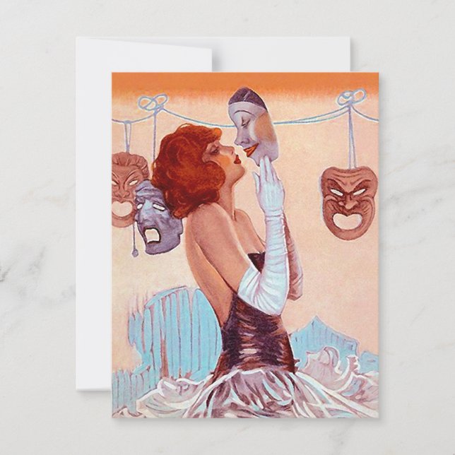 Blank Invitation Faire-part Theatre Stage Dream (Devant)