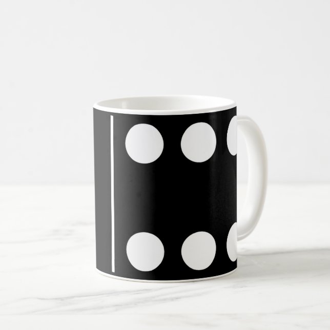 Blank Six Black Domino Mug (Devant droit)