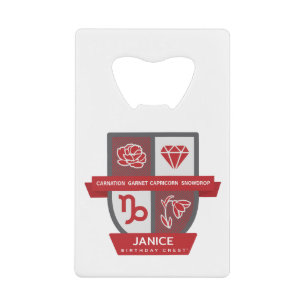 Blason d'anniversaire du Capricorne™ pour les 1er-