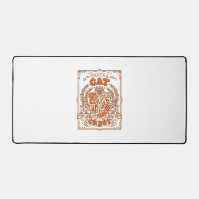 Blason de chat royal Chat Héraldique Armoiries Vin (Recto)