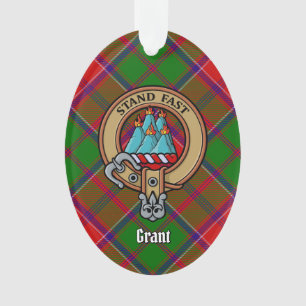 Blason du Clan Grant sur tartan