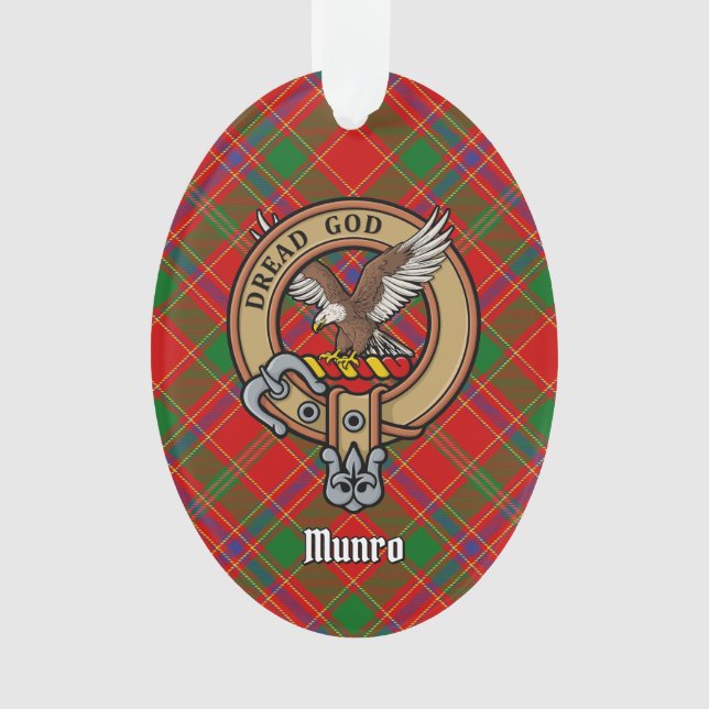 Blason du clan Munro sur tartan (devant)