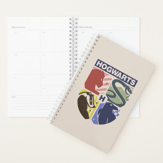 Blason timbré vintage HOGWARTS™ (Devant avec enveloppe)