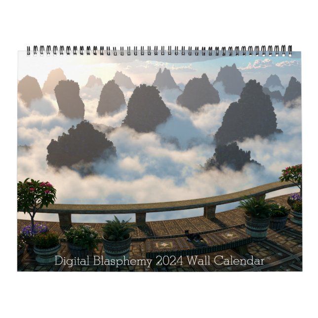 Blasphème numérique 2024 Calendrier mural (Protection)