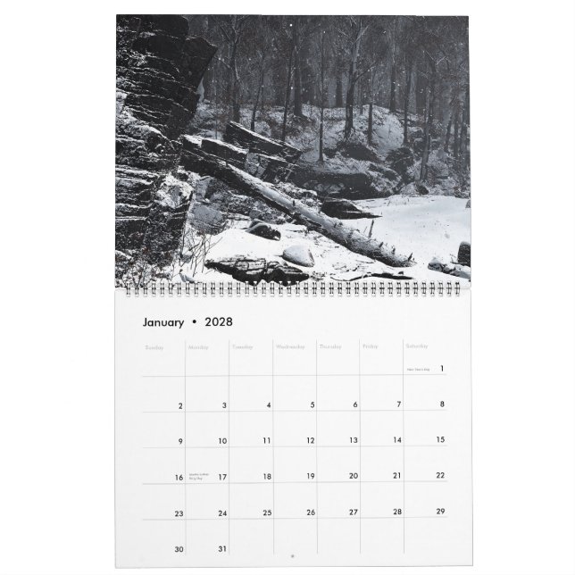 Blasphème numérique 2025 Calendrier mural (Jan 2028)