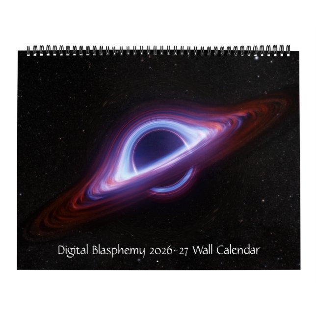 Blasphème numérique 2026-27 Calendrier mural (24 m (Protection)