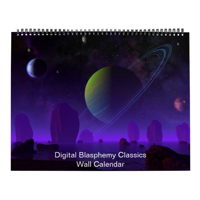 Blasphème numérique Classic Calendrier mural (Protection)