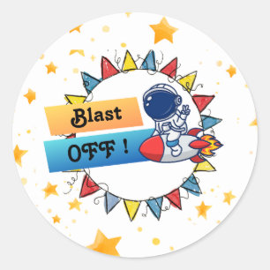 Blast Off Stickers - Anniversaire Favoriser Sacs o