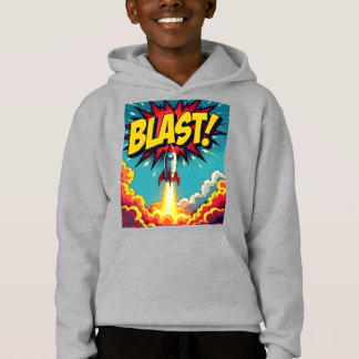 BLAST! Vintage Comic Style Rocket Explosion