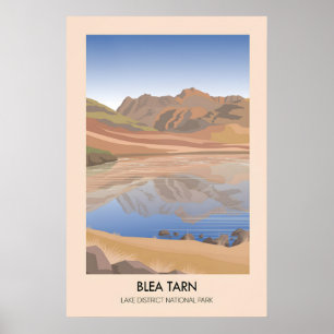 Blea Tarn Affiche de voyage dans le Lake District