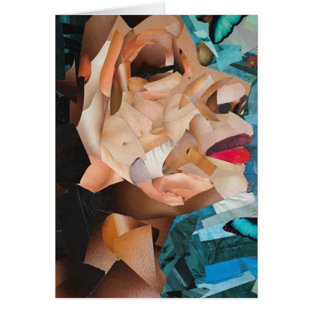 Bleached Out Face Cover Notecard (Devant)
