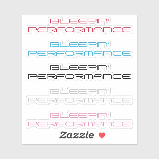 Bleepin Performance Sticker Pack (Feuille)