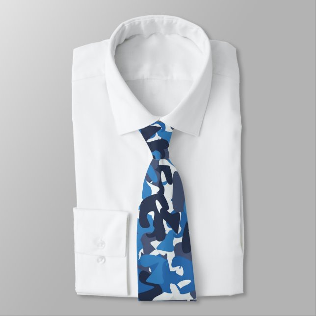 Blend bleu homme Abstrait Designer Cravate (Attaché)