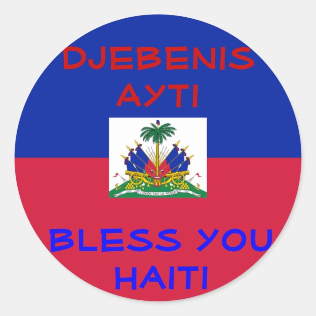 Bless Haiti stickers (Devant)
