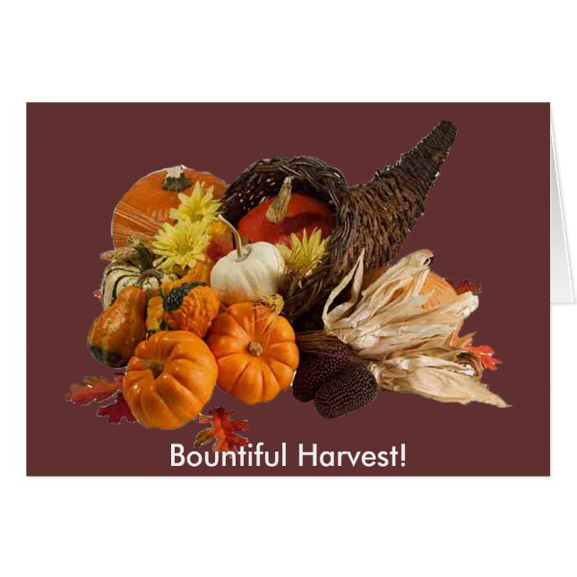 Blessé Bountiful Harvest Colorful Cornucopia (Devant horizontal)