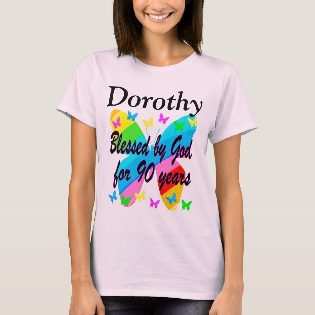 BLESSÉ PAR DIEU 90E ANNIVERSAIRE TSHIRT PERSONNALI (Devant)