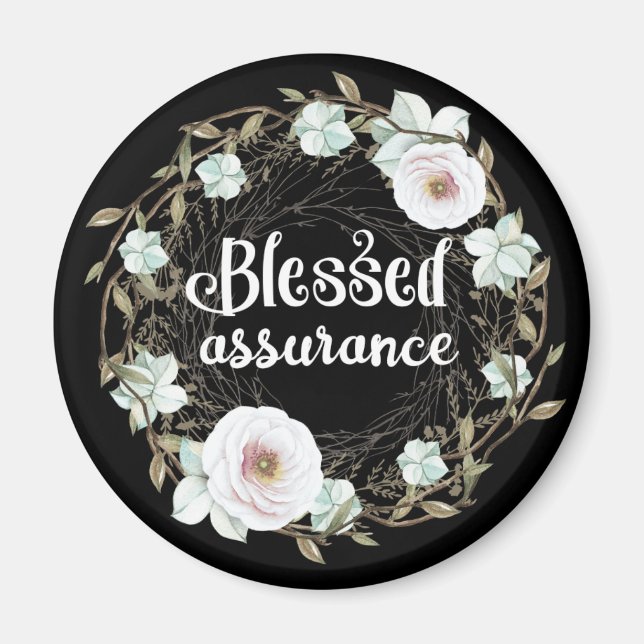 Blessed Assurance - Christian Hymn Magnet (Devant)