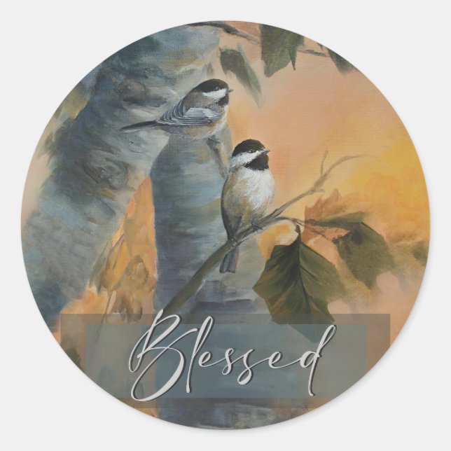 Blessed Chickadee autocollant (Devant)