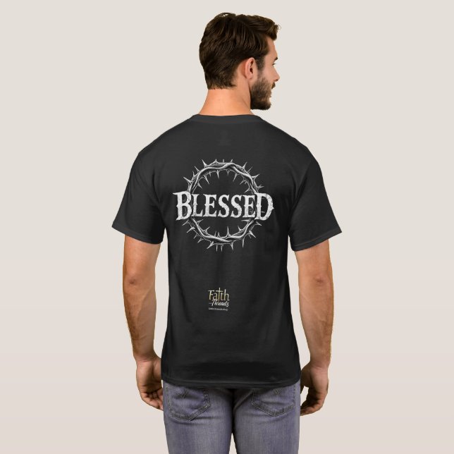 Blessed T-Shirt Crown of Thorns | Christian Faith  (Dos entier)