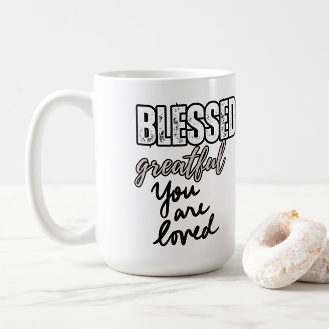 Blessed ⛪︎ tasse de café 15oz (Avec donut)