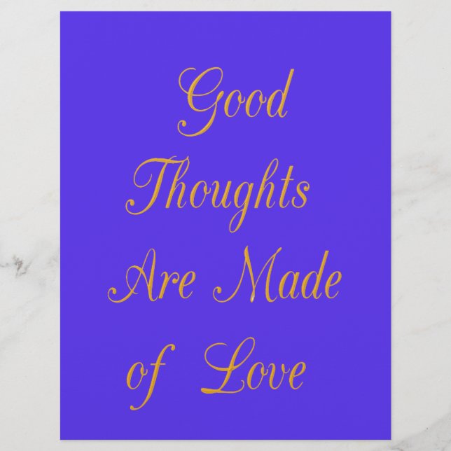 Blessful Reflections : Good Thghts of Love (Devant)