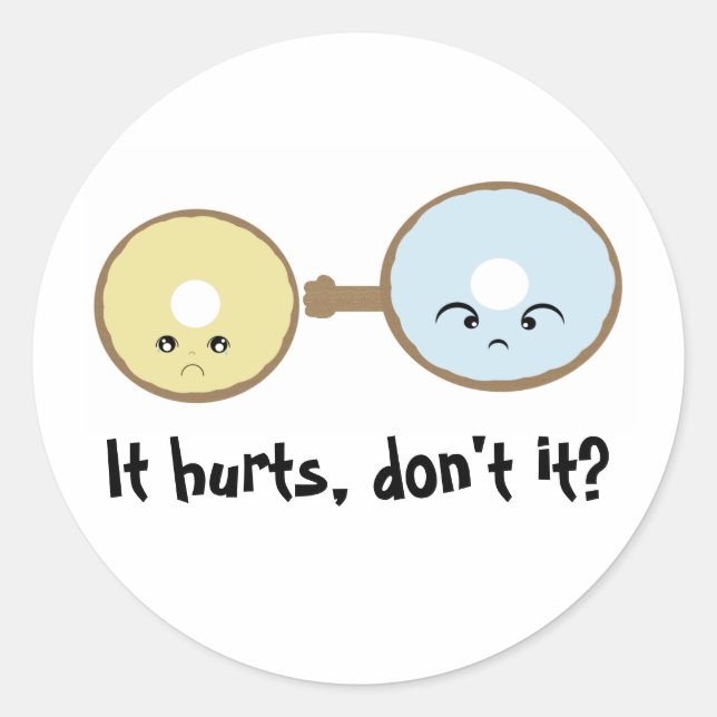 Blessure les stickers Donut Version 2 (Devant)