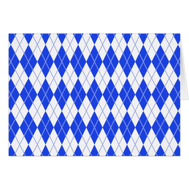 Bleu à motifs de losanges du motif 1 (Devant horizontal)