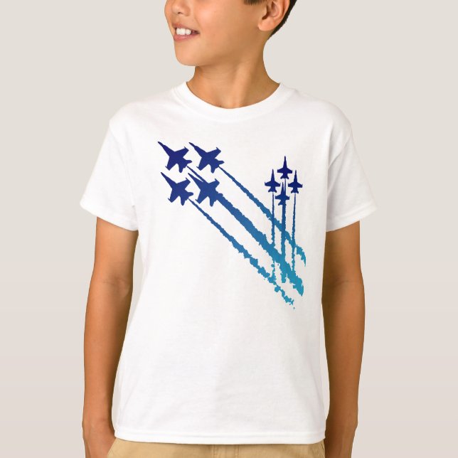 Bleu Angels Double Diamants T-shirt enfant (Devant)