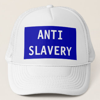 Bleu anti-esclavage casquette