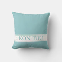 Bleu Aqua Solide. Coussin extérieur de bateau pers