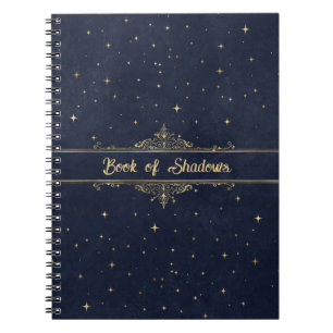 Bleu aux étoiles d'or Fancy Livre païen des ombres