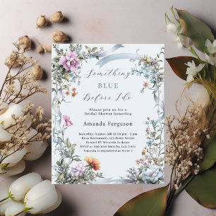 Bleu avant de faire rose invitation de douche nupt