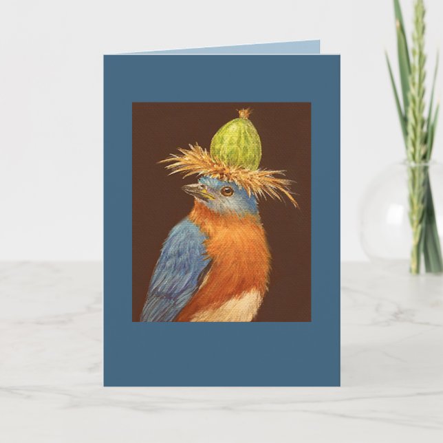 bleu avec casquette gooseberry sur carte (Devant)
