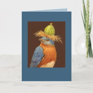 bleu avec casquette gooseberry sur carte