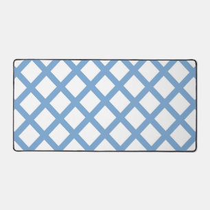 Bleu Blanc Arlequin Diamond Motif