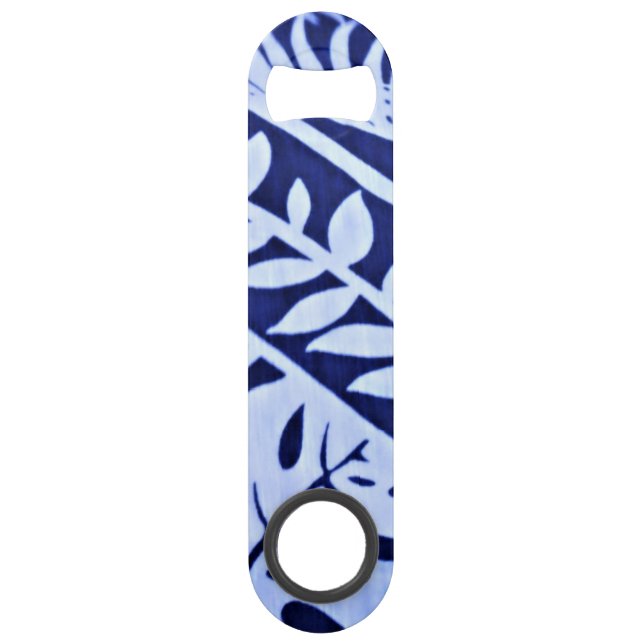 Bleu blanc Feuille Motif Thunder_Cove (Devant)