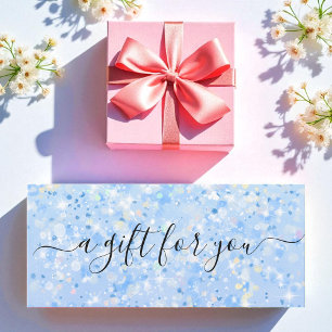 Bleu blanc Parties scintillant cadeau d'affaires