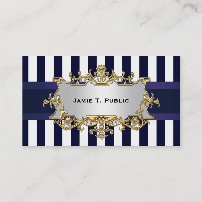 Bleu Blancs, Bleu Ruban, Étiquette encadré Or (Devant)