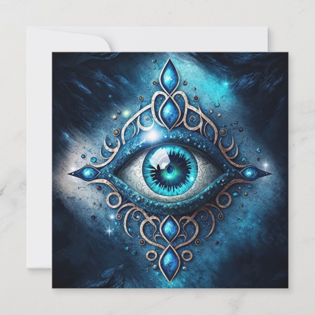 Bleu Bleu Bleu Tous Voir les yeux Illuminati (Devant)